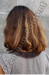 Head Hair Woman Casual Slim Average Street photo references